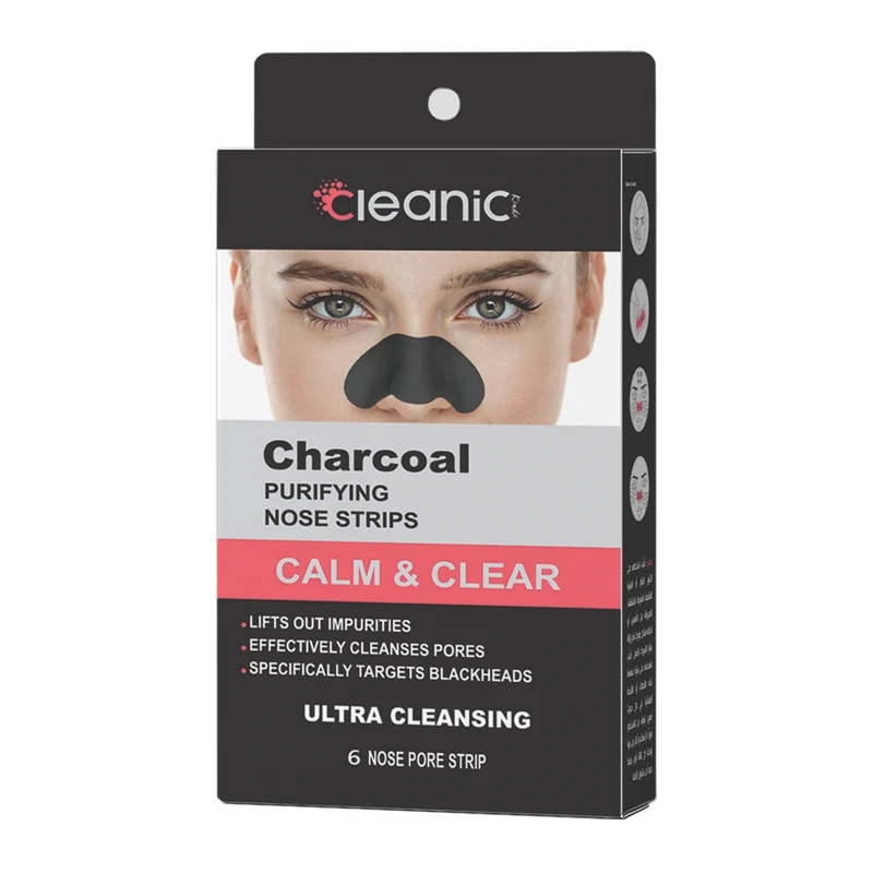 چسب پاک کننده بینی 6 تایی مدل Charcoal کلینیک