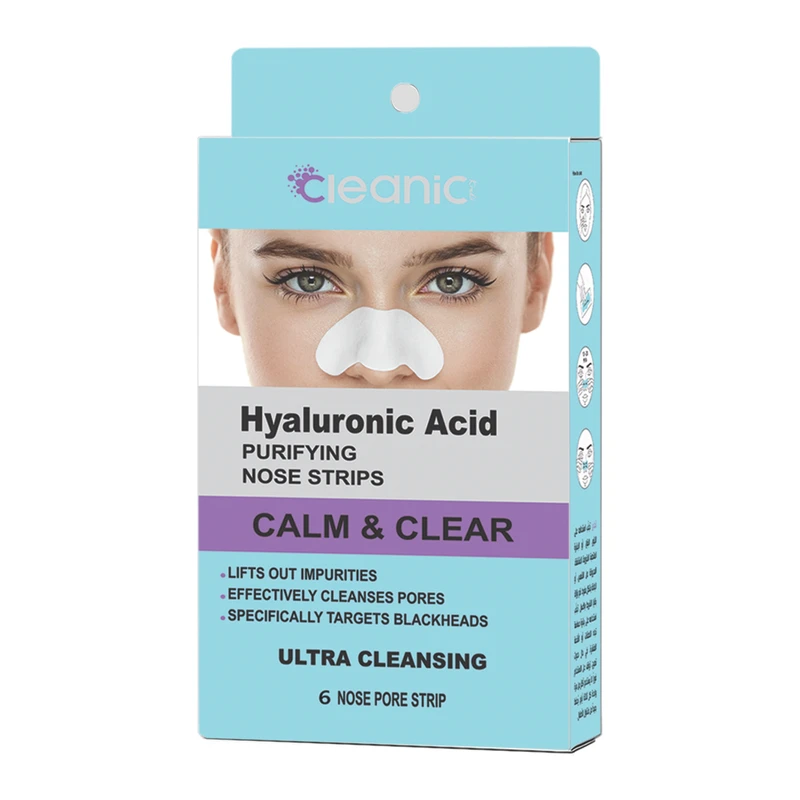 چسب پاک کننده بینی 6 تایی مدل Hyaluronic Acid کلینیک